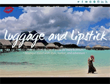 Tablet Screenshot of luggageandlipstick.com